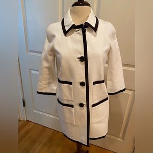 Black and white Kate Spade coat, Size 10